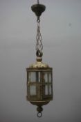 Hanging lantern in brass, 18th century H48