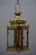 Venetian brass lantern, Italy, 18th century H47