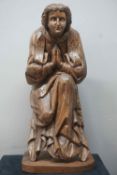 Kneeling angel in oak, Flanders 17/18th H88
