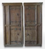 Unique Gothic oak archive cabinet. Southern Netherlands, 16th century. Split into two parts during