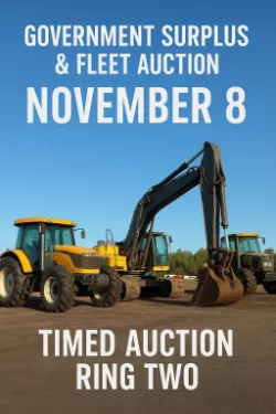 November 8th Govt Surplus Ring Two Timed Auction