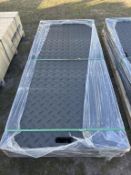 (15) UNUSED 8FT X 40 INCH RUBBER MATS
