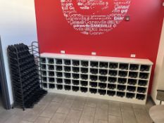 Large Lot Of Cycle Shoes & Racks