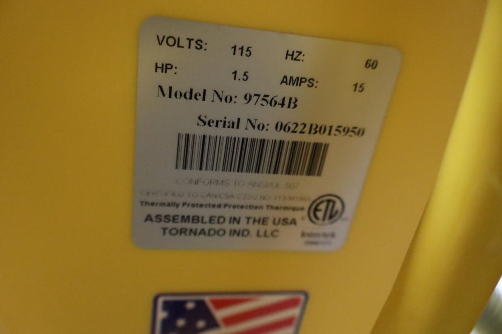 Tornado 94564B Floor Burnisher, S/N 0622B0115950 - Image 3 of 3