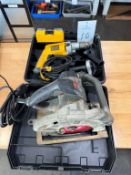 Porter Cable Circular Saw with DeWalt DW235G 1/2" Drill