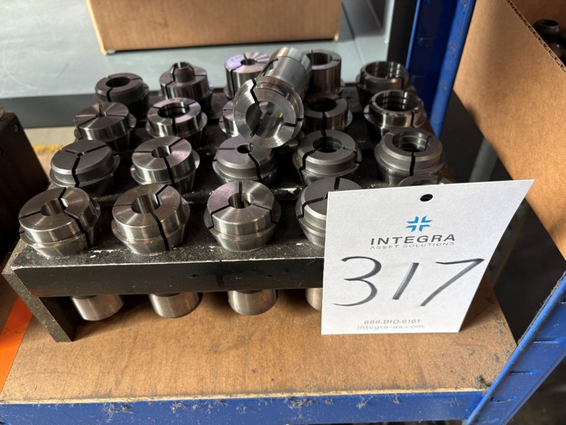 { Choice of lots: 316, 317, 318, 319 } (21) Assorted TF37 & MC37 Collets