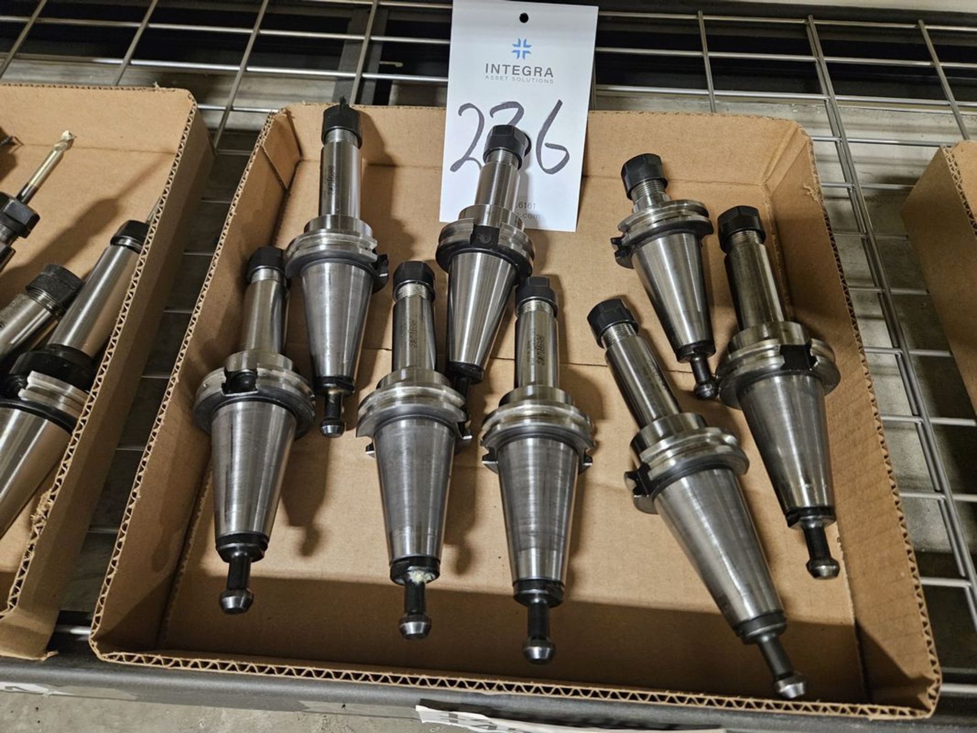 (8) CT40 ER16 Collet Chucks