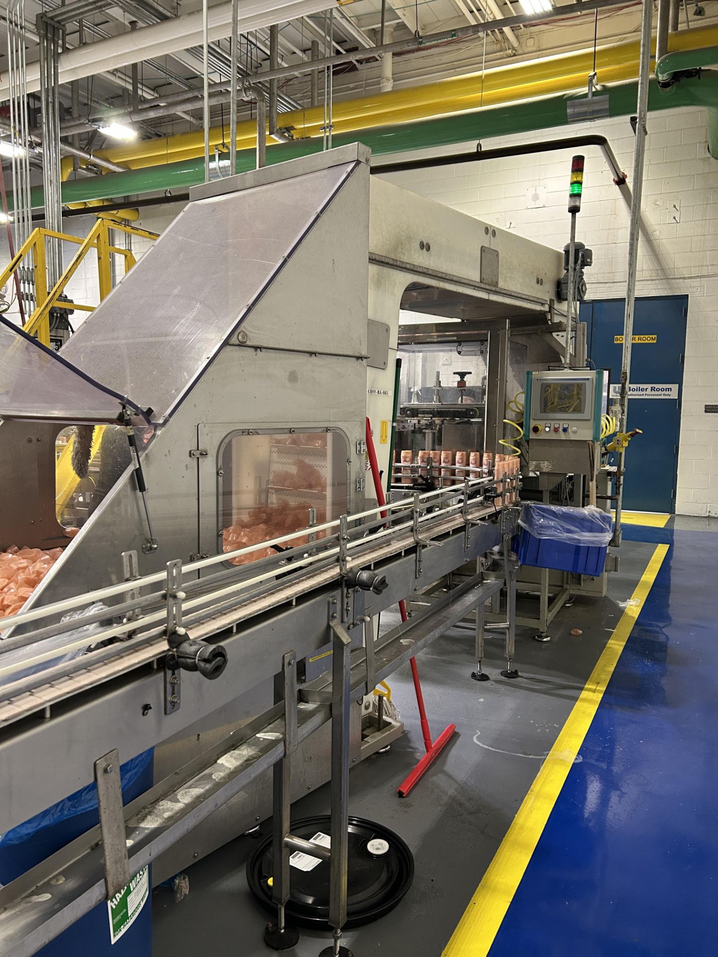 Tolke Cap Sorter/Hopper & Elevator, Allen-Bradley Panelview 1000 HMI ...