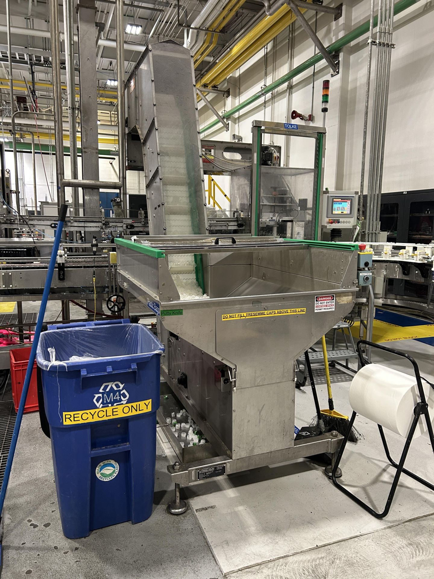 Tolke Cap Sorter/Hopper & Elevator. Year 2012. (LOCATION: Raeford, NC ...