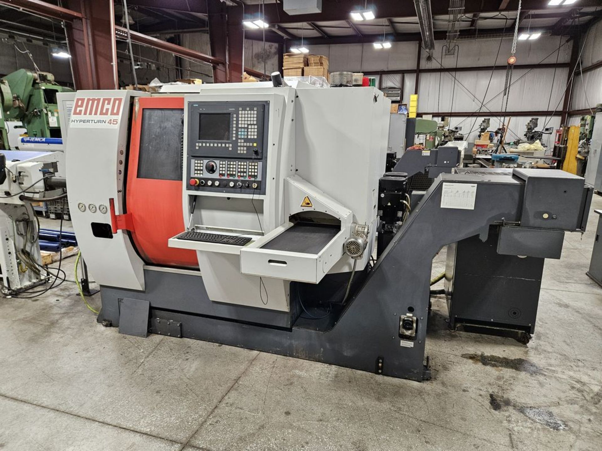 Emco Hyperturn 45 300MM Twin-Spindle CNC Turning Center, S/N S3BZ4601 ...