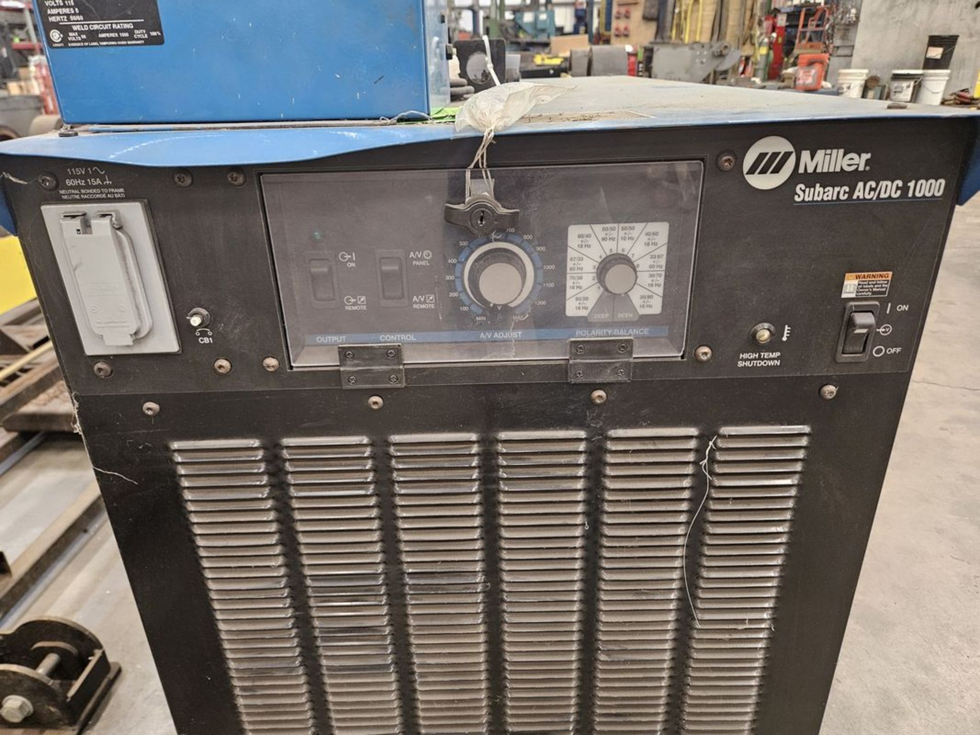 Miller Subarc AC/DC 1000 Welding Power Supply, S/N MD100388C w/ HDC ...