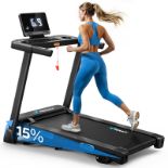 RRP £440.99 MERACH Foldable Treadmill with 15% Auto Incline