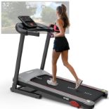 RRP £220.49 PASYOU Foldable Treadmill for Home with Bluetooth Connectivity
