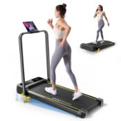 RRP £131.70 YPOO Walking Pad with Incline 3 in 1 Folding Treadmills