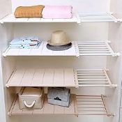 RRP £34.28 Yoillione Expandable Closet Shelves