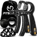 RRP £19.29 FitBeast Hand Grip Strengthener Workout Kit (5 Pack)