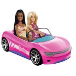 RRP £66.59 Hot Wheels Remote Control Barbie Convertible Car with 2 Dolls