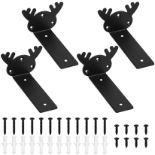 RRP £6.19 4 Pcs Floating Shelf Brackets