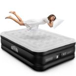 RRP £85.73 Airefina Double Airbed with Built-in Electric Pump