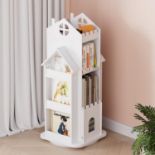 RRP £93.93 Nisorpa Rotating Kids Bookshelf House Shaped