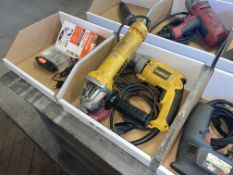 Lot with a DeWalt DWE402N 4-1/2" Angle Grinder and a DeWalt DW235G Electric Drill