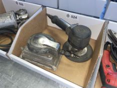 Lot with a Chicago Pneumatic Orbital Sander and Belt Sander