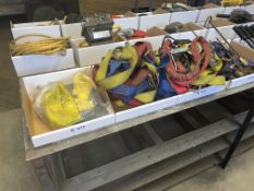 Lot with (3) Boxes including Various Safety Harnesses