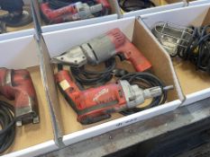 Lot with a Milwaukee 18 Ga. Electirc Shear and Milwaukee Electric Screwdriver