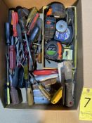 Tape Measures, Box Cutters, Screwdrivers, Etc.