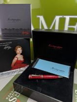 Montegrappa-Sophia Loren Limited Edition Rollerball Pen with Box and Papers Rrp £1900