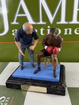 Mike Tyson & Cus D`Amato Heavyweight Boxing Champion The Art Of Sport By Endurance Figurine. Sculpte