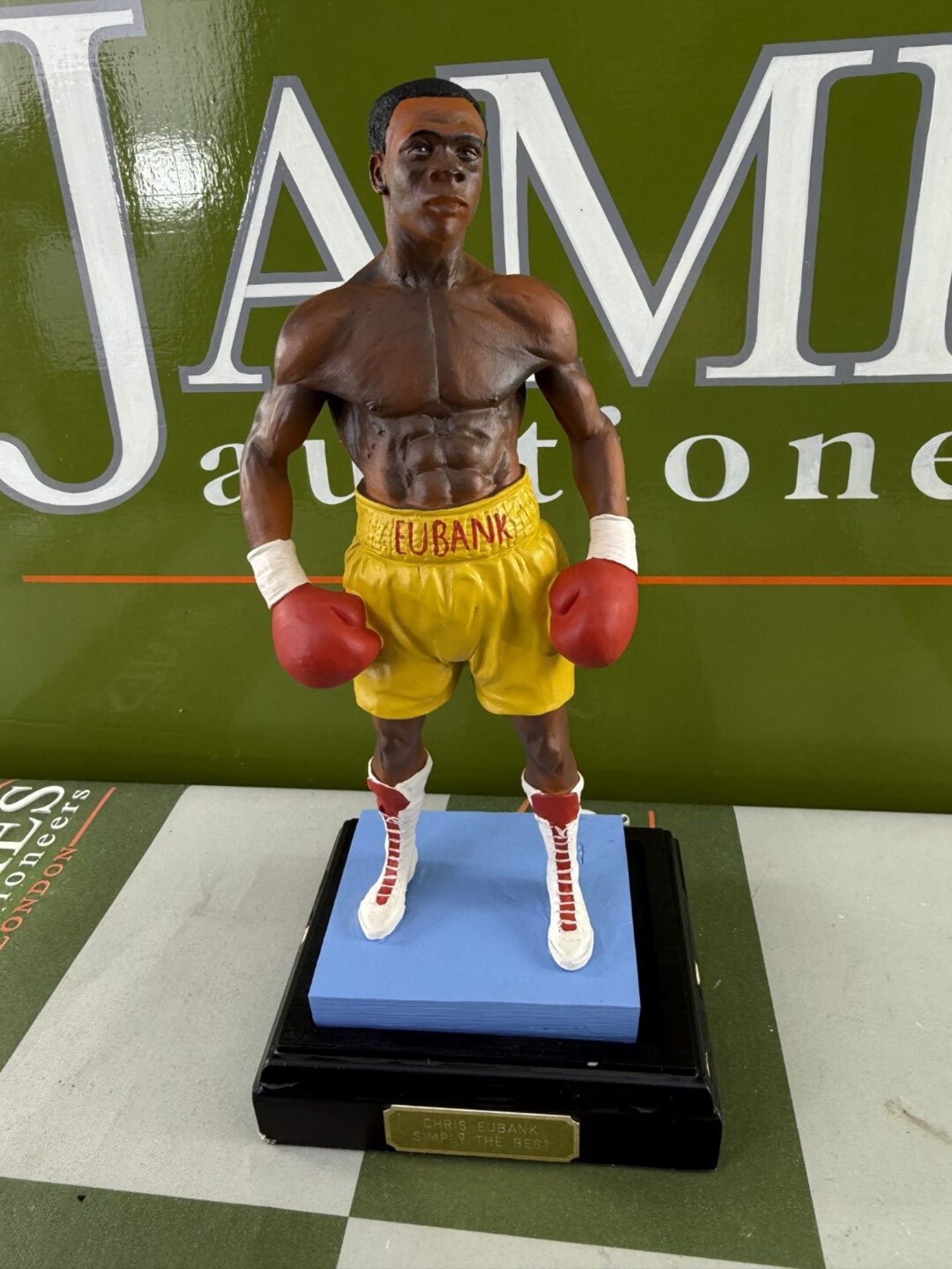 Chris Eubank Middleweight Boxing Champion- The Art Of Sport By Endurance Figurine. Sculpted by Danie