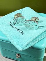 Tiffany & Co `Return To` Solid Silver Classic Cufflinks