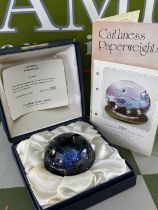 Caithness Scottish Fulmar Vintage Glass Paperweight