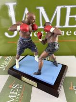 Mike Tyson & Evander Holyfield Heavyweight Boxing Champion The Art Of Sport By Endurance Figurine. S