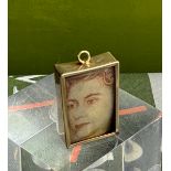 A Rectangular Ten Shilling Banknote Charm, Mount Hallmarked 9ct Gold, London