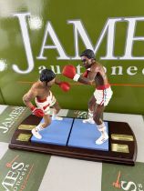 Sugar Ray Leonard & Roberto Duran Boxing-Champion The Art Of Sport By Endurance Figurine. Sculpted b