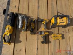 (8) DEWALT CORDLESS TOOLS