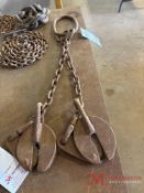 CHAIN SLING WITH 2 CLAMPS