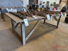 8' X 4' HEAVY DUTY METAL SHOP TABLE