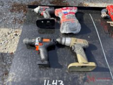 (4) VARIOUS CORDLESS TOOLS
