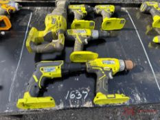 (6) RYOBI CORDLESS TOOLS