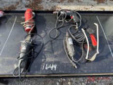 (4) VARIOUS ELECTRIC TOOLS & SLING SHOT