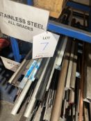 Quantity of assorted offcuts and stand as per photo