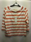 Beaumont Organic SS24 Hama-Sue Rust And White - Small RRP 90