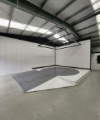 Commercial Vehicle Showroom Photography Turntable w/ Background | LIGHTING NOT INCLUDED | 3.8 x 4.1