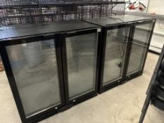 2 x Double Door Bar Fridges - located in Irlam