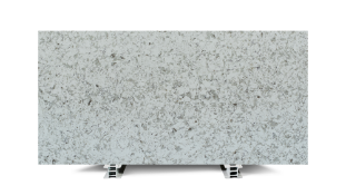2 x Brachot Hermant Alaska White Polished Slabs of Quartz - Trade price: £911.78 *Same Batch*