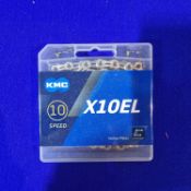 Quantity of KMC 10EL Silver Bike Chains