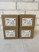 4 x Ansell ADGU10S/W White Light Fittings